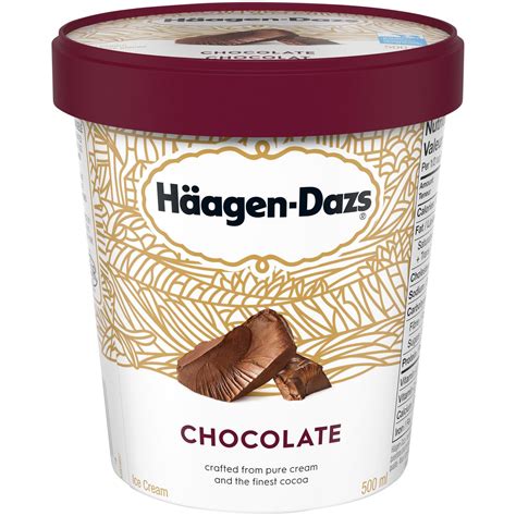 haagen dazs chocolate ice cream.